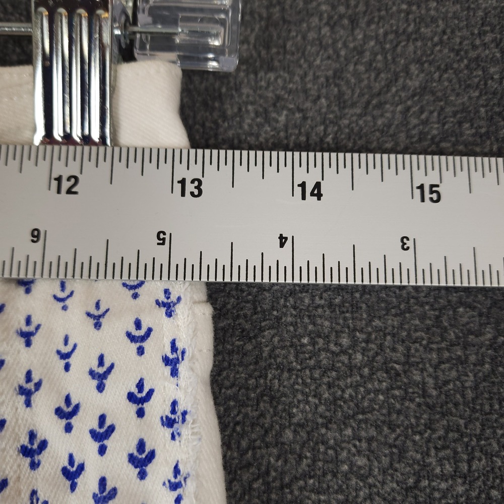 PAIGE Verdugo Ultra Skinny Cream Jeans Blue Patchwork Embellishment‎ Size 25 - Picture 3 of 10